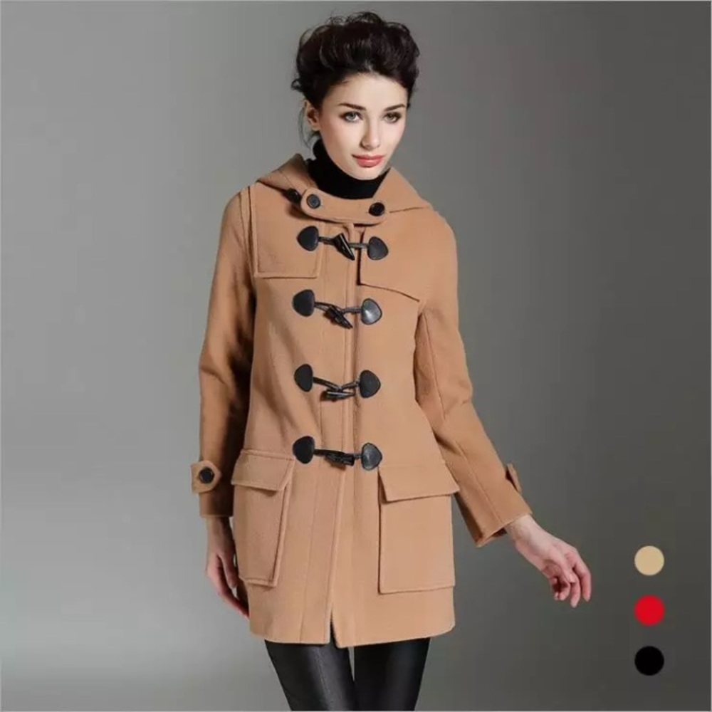 Tan Duffle toggle coat -Xtra Small -Brand New